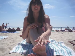 cearalynch - sucking my toes on san diego beach