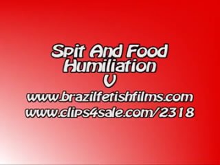 brazil fetish films - spit and food humiliation 5